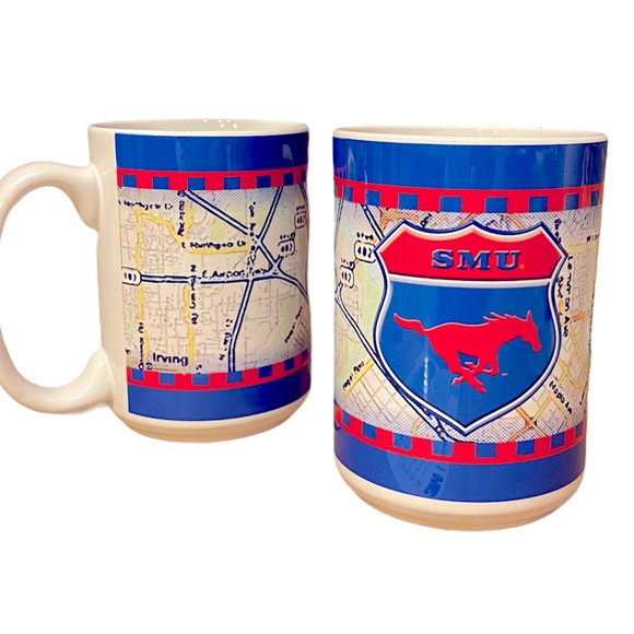 Vintage 90’s SMU College Coffee Mug Set of 2